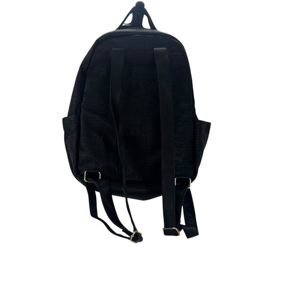 Juicy Couture Los Angeles Faux Leather Black Logo Backpack Black Size 16 NWOT main image 5